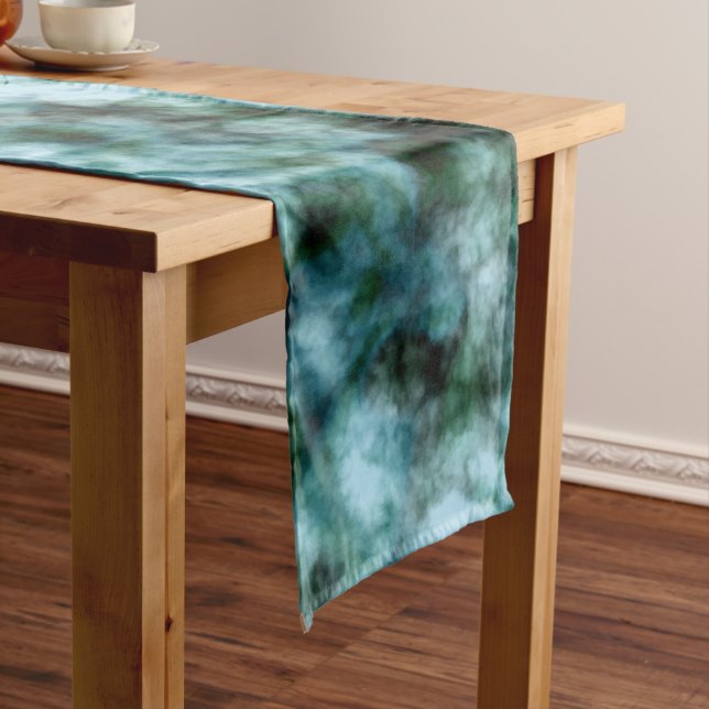 Caminho De Mesa Grande Mármore Verde Azul (No Local)