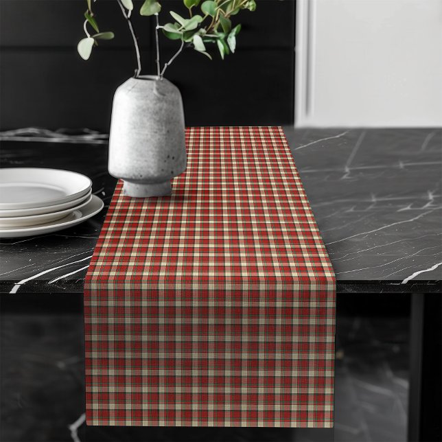 Caminho De Mesa Grande Mesa Cozy de Natal em Design (Cozy Christmas Table Runner in Plaid Design)