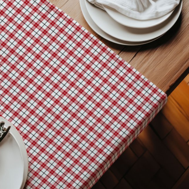 Caminho De Mesa Grande Mesa do estilo Lumberjack  executor Xadrez Vermelh (Lumberjack Style Table Runner Red Black Plaid)