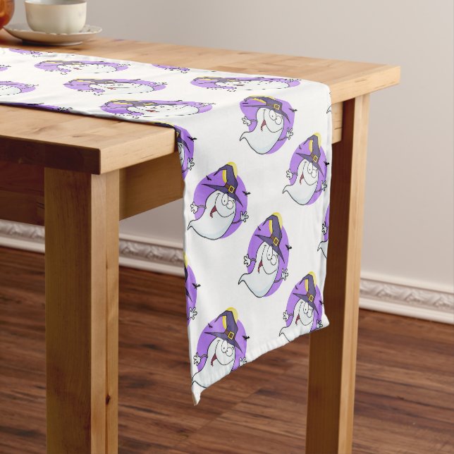 Caminho De Mesa Grande Mesa Halloween Runner 14" X 72"/Ghost (No Local)