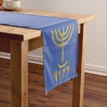 Caminho De Mesa Grande Mesa Menorah Runner Azul Dourado<br><div class="desc">Letras Menorah Paleo Hebrew - Menorah: Mem, Nun, Resh, Ei Mem - Chaos Mighty Blood Nun - Continue Heir Son Resh - Primeiro Começo Ei - Olhe Reveal Breath H4501 (Forte) מְ נֹ ה מְ נ וֹ רָ רָ menôrâh menôrâh men men men-o-raw', homens-o-raw Feminina da H4500 (no sentido original...</div>