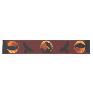 Caminho De Mesa Grande Mesa Raven Preto e Vermelho Sanguíneo