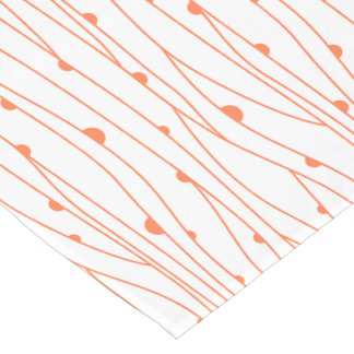 Caminho De Mesa Grande Mesa Runner, nós coloridos de coral na Design de s