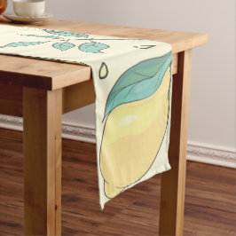 Caminho De Mesa Grande Moderno Lemon Citrus Summer Personalizado T