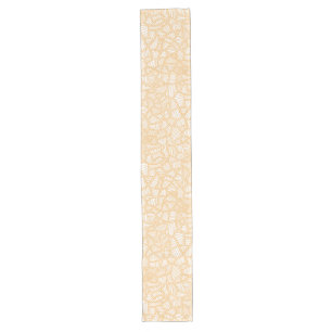 Caminho De Mesa Grande Mosaico Folha Aleatória Pale Laranja