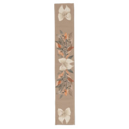 Caminho De Mesa Grande Neutral “Thanksgiving Taupe Leaves” Table Runner