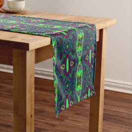 Caminho De Mesa Grande Padrão de Abstrato de Retro, Vermelho e Azul