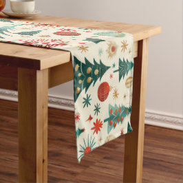 Caminho De Mesa Grande Padrão de Festas de Inverno Festivas