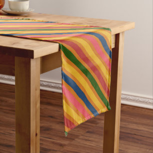 Caminho De Mesa Grande Padrão de Linha Colorida