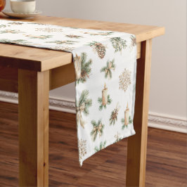Caminho De Mesa Grande Pano de Mesa de Natal Rústico