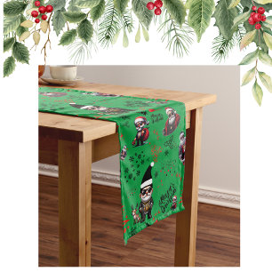 Caminho De Mesa Grande Papais noeis de gangster bonitos Feliz Natal em Ve