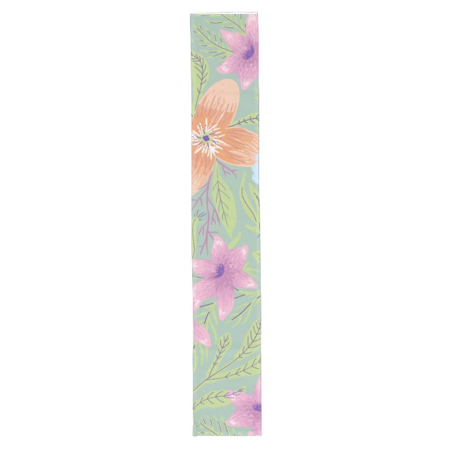 Caminho De Mesa Grande Pastel Blossom Table Runner (Frente)
