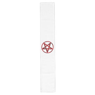 Caminho De Mesa Grande Pentagrama do diabo vermelho