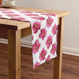 Caminho De Mesa Grande Peônias rosa mesa Runner