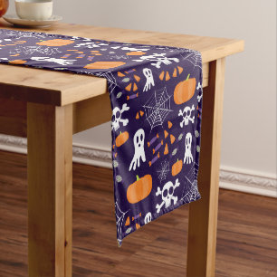 Caminho De Mesa Grande Personagens Divertidos e Assustadores de Halloween