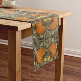 Caminho De Mesa Grande Pumpkin and Vines Cinza Runner