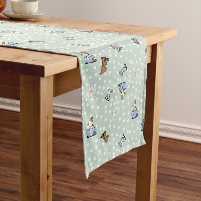 Caminho De Mesa Grande Runner de Mesa de Caninos Pitbull (No Local)