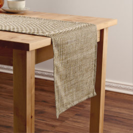 Caminho De Mesa Grande Rustic Burlap Nature Patterner Long Mesa Runner