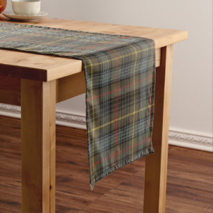 Caminho De Mesa Grande Stewart Hunting Weathered Tartan - Padrão de Xadr