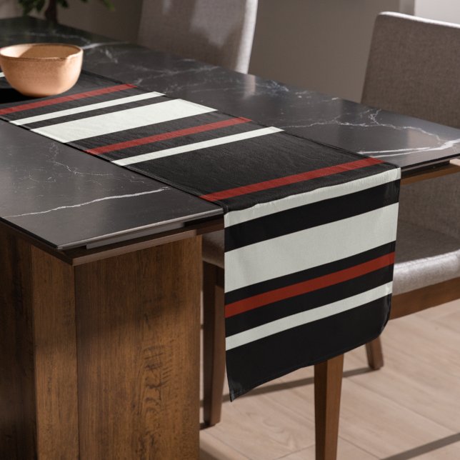 Caminho De Mesa Grande Stripes Castanho Escuro (table runner)