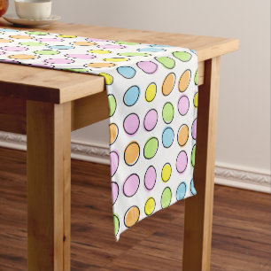 Caminho De Mesa Grande Teste padrão retro Pastel colorido elegante dos