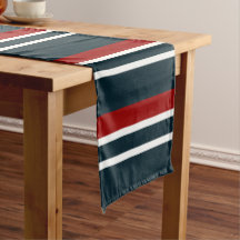 Tiras de uniforme vermelho-azul