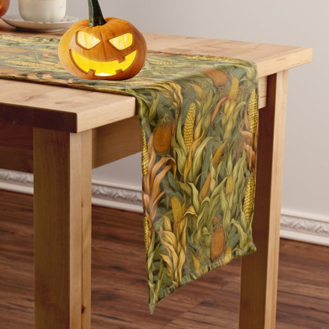 Caminho De Mesa Grande Toalha de mesa longa clássica William Morris Autum (William Morris Autumn Corn for you table this fall!)