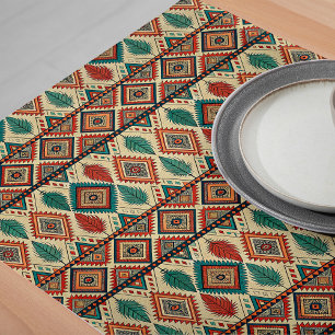 Caminho De Mesa Grande Toco Artístico Quente de Mesa Étnica Decorativa