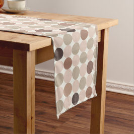 Caminho De Mesa Grande Turquoise Mocha Geometric Table Runner
