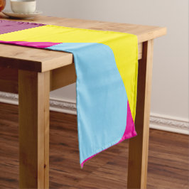 Caminho De Mesa Grande Um Design Geométrico com Estilo Retro