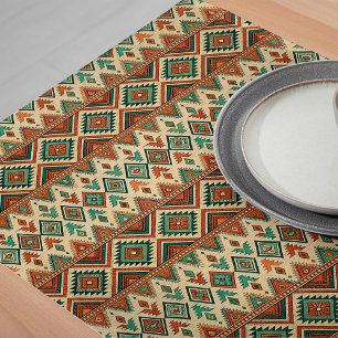 Caminho De Mesa Grande Vintage Tribal Mesa Runner Rich Heritage Motifs