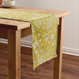 Caminho De Mesa Grande William Morris Chrysanthemum Floral Pattern Foliag
