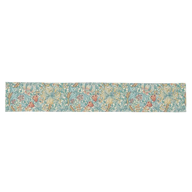 Caminho De Mesa Grande William Morris "Ouro Lily" 3 (Horizontal)