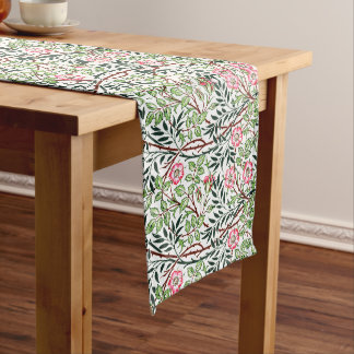 Caminho De Mesa Grande William Morris Vintage Doce Rosas Briar Folhagem