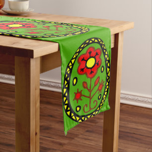 Caminho De Mesa Médio Abstrato Formas, Estilo Matisse, adicionar texto,
