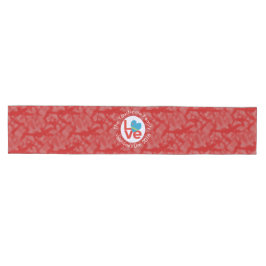 Caminho De Mesa Médio Aruban Flag Heart Red Love