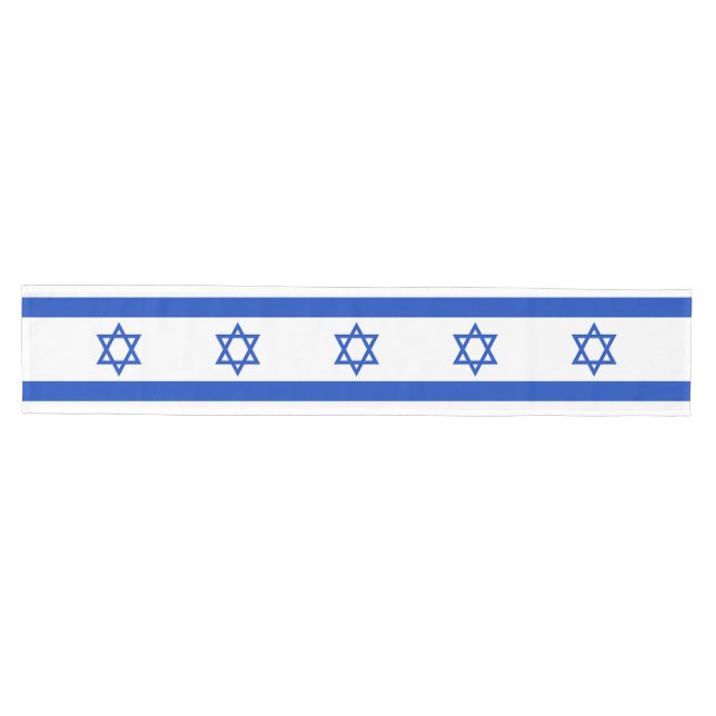 Caminho De Mesa Médio Bandeira de Israel (Horizontal)