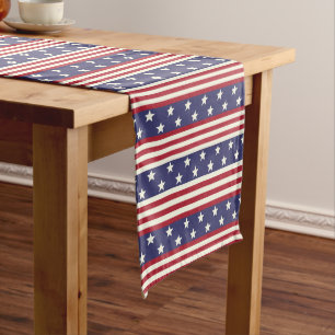 Caminho De Mesa Médio Bandeira patriótica dos EUA da americana da