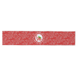 Caminho De Mesa Médio Bandeira Vermelha Búlgara Personalizada de AMOR