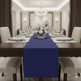 Caminho De Mesa Médio Corredor de Mesa Azul Marinho Clássico para Mesas