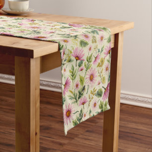 Caminho De Mesa Médio Country Primavera Floral