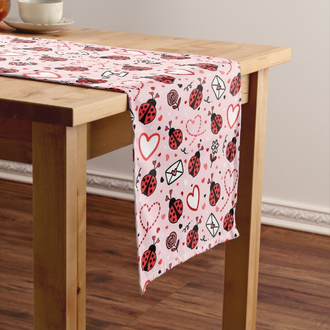 Caminho De Mesa Médio Cute Ladybug Pattern Table Runner (No Local)