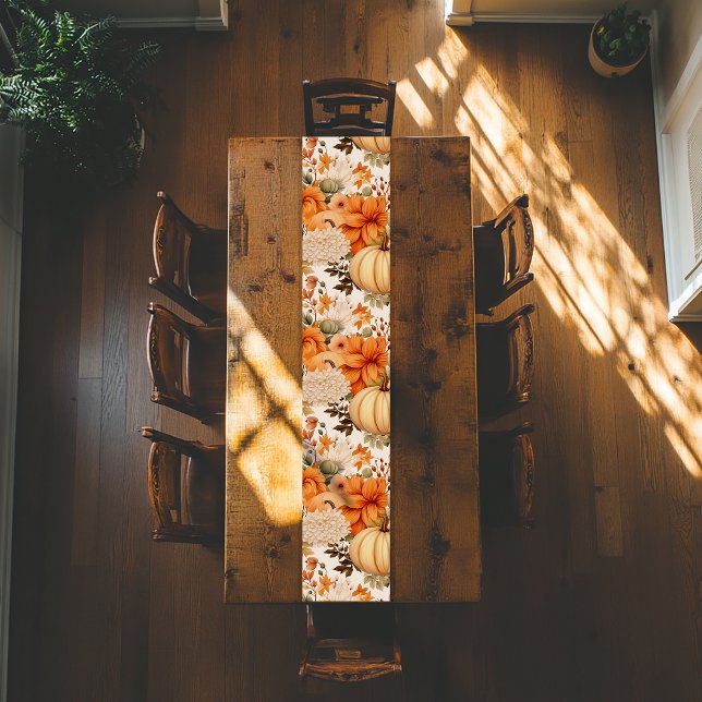 Caminho De Mesa Médio Design de Buquê de Bompkin de outono (Criador carregado)