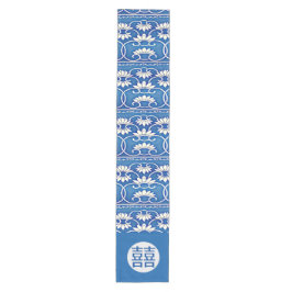 Caminho De Mesa Médio Felicidade floral chinesa dupla