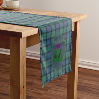 Caminho De Mesa Médio Flor da Escócia Original Tartan e Thistle