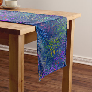 Caminho De Mesa Médio Fogos-de-artifício 4ns do teste padrão colorido