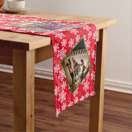 Caminho De Mesa Médio Foto de natal vermelho modelo