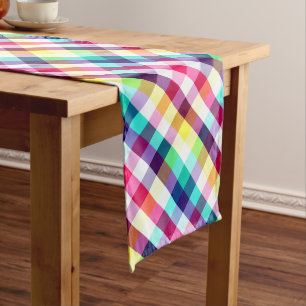 Caminho De Mesa Médio Funky Rainbow - Xadrez Padrão de Mesa Média