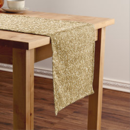 Caminho De Mesa Médio Glam Dourado Glitter Glitz