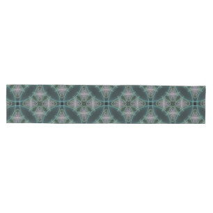Caminho De Mesa Médio Gráfico de Arte Geométrica Teal Moderna